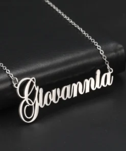 collier avec nom personnalisé, ras du cou doré, en acier inoxydable,
