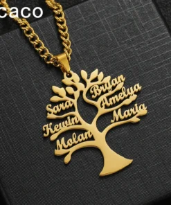 Collier Arbre de Vie personnalisé avec prénoms