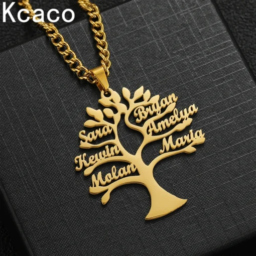 Collier Arbre de Vie personnalisé avec prénoms