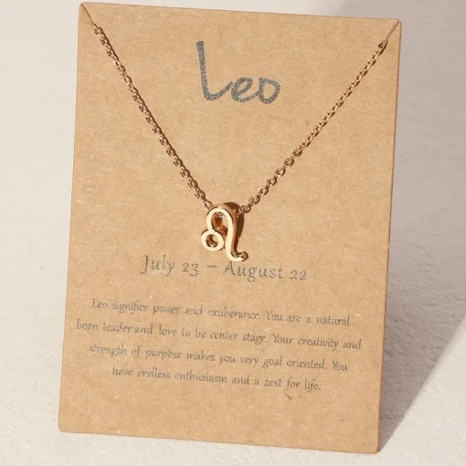 Collier avec 12 signes du zodiaque pour femmes, 1 pièce, 12 constellations – Image 6