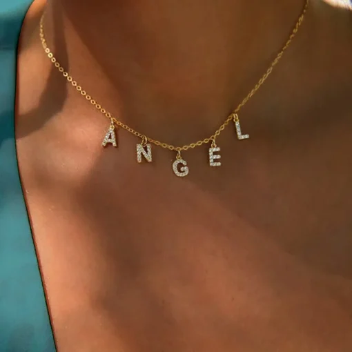 Collier personnalisé en acier inoxydable pour femme
